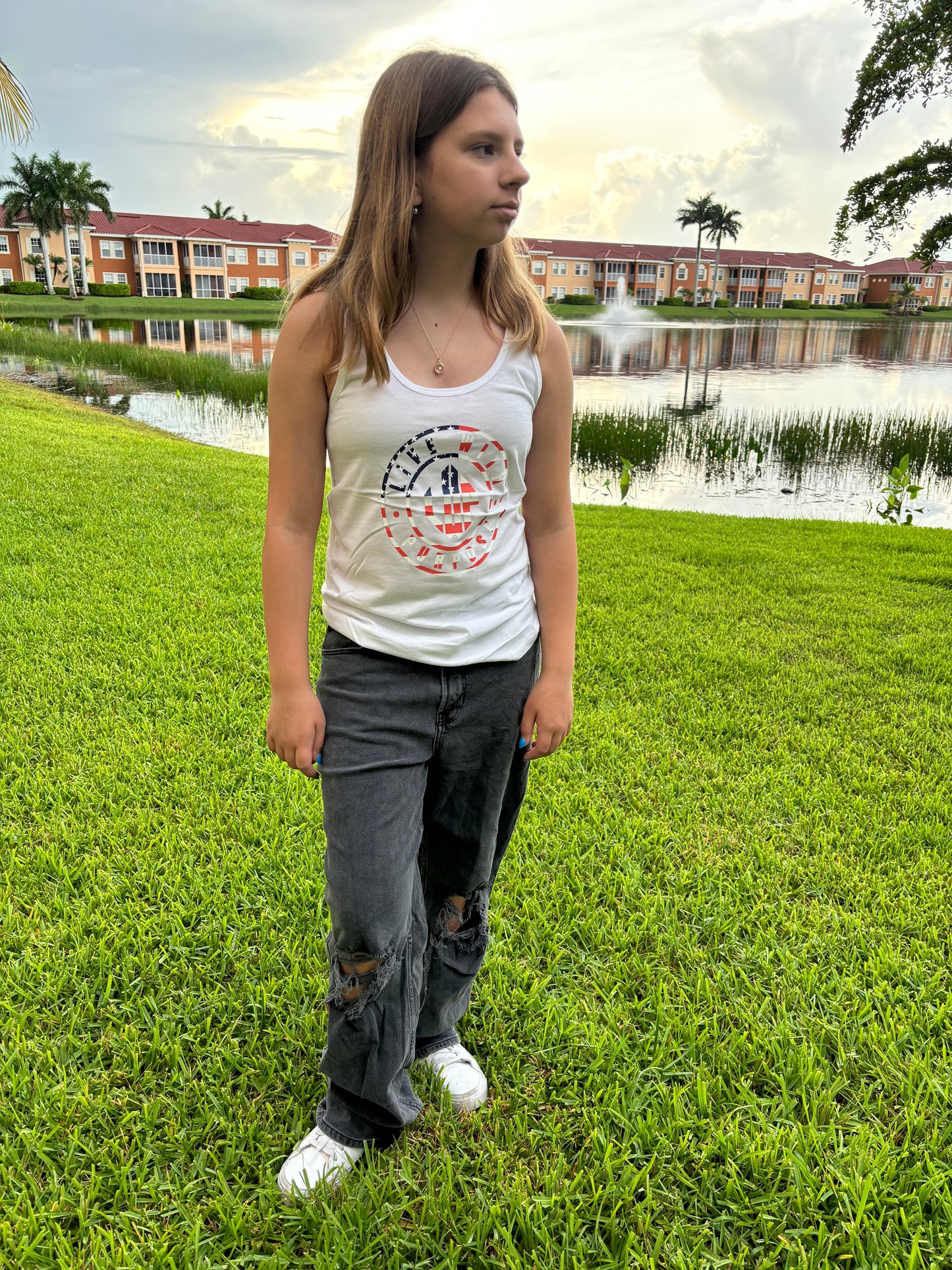 White 4th of July Tank