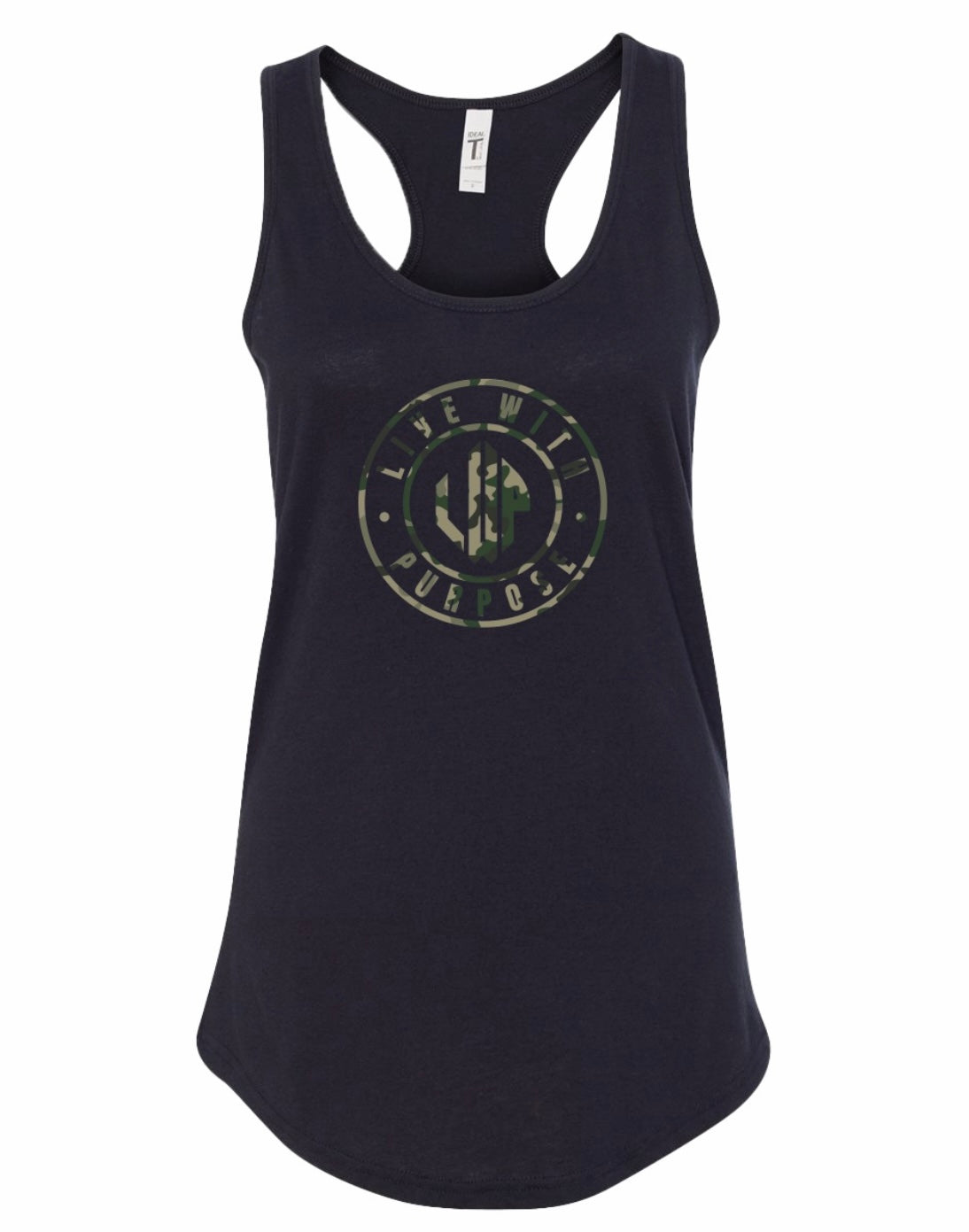 WOMEN’S BLACK CAMO TANK