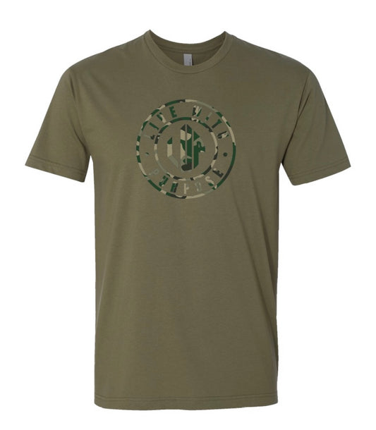 UNISEX GREEN CAMO TEE