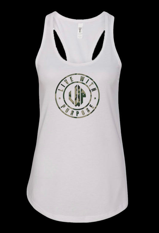 WOMEN’S WHITE CAMO TANK