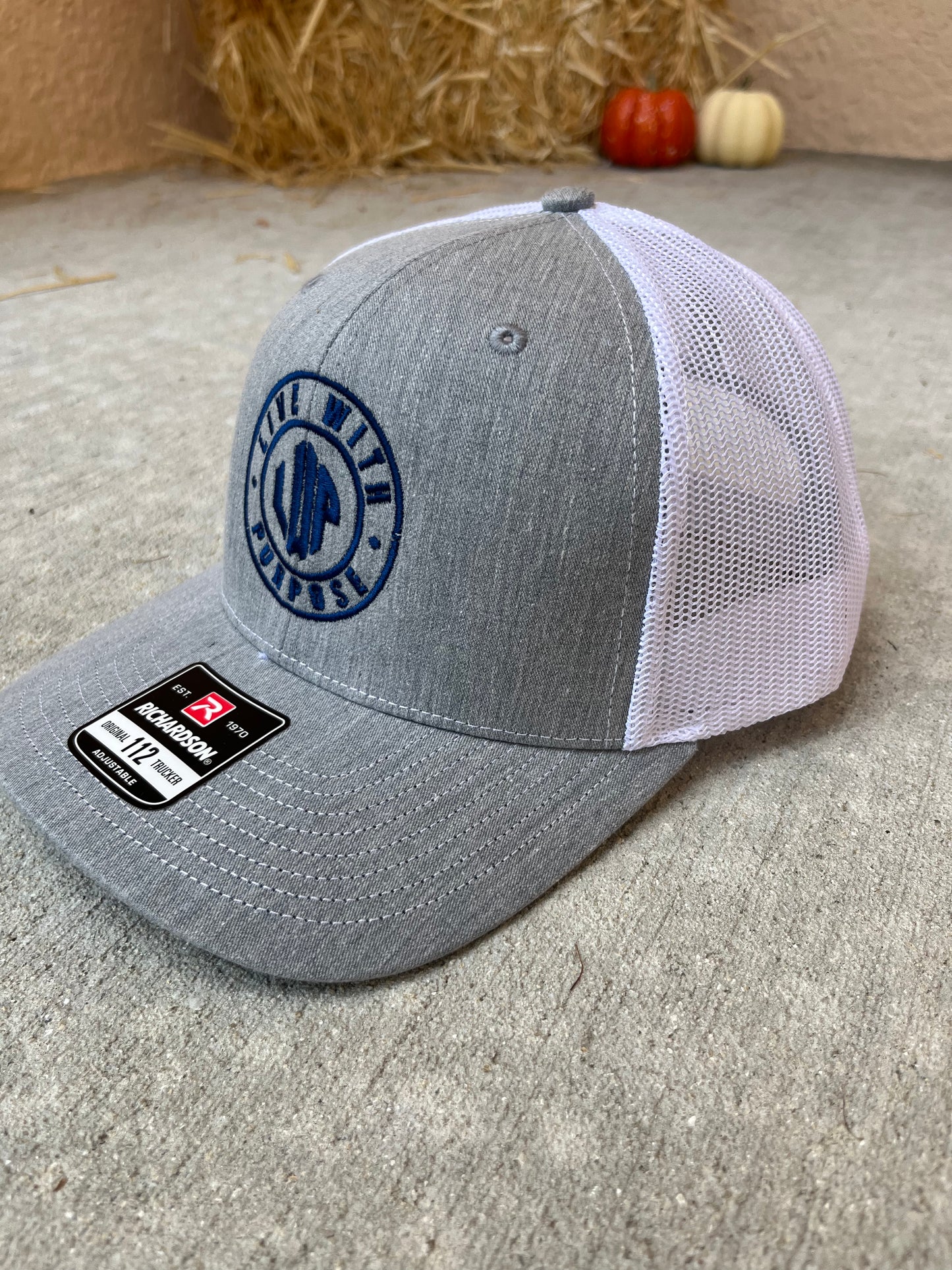 White/Heather Grey Trucker Hat