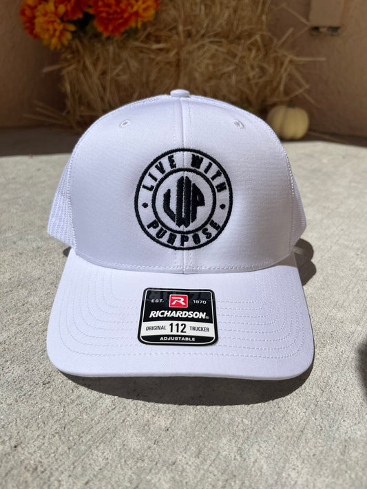 All White Trucker Hat