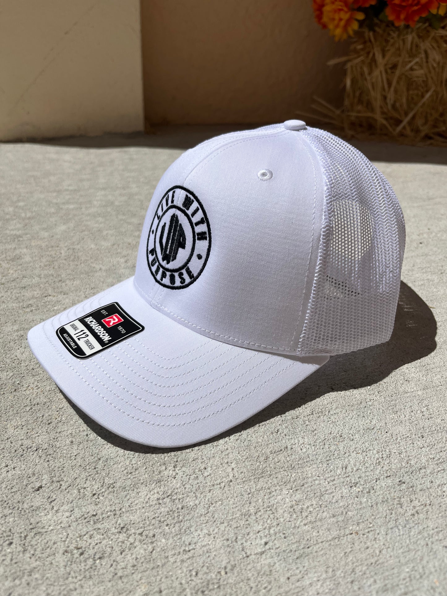 All White Trucker Hat